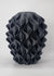 Sereni Matte Black zwarte sculpturale design vaas