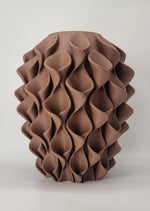 Sereni Rich Cocoa sculpturale design vaas