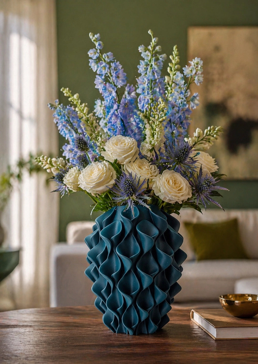 Sereni Sage design vaas als moderne woondecoratie