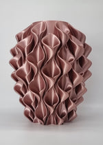 Sereni Silk Blush Gold luxe sculpturale design vaas