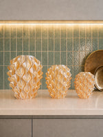 Sereni Silk Champagne design vaas verkrijgbaar in drie formaten