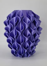 Sereni Silk Lilac elegante sculpturale design vaas